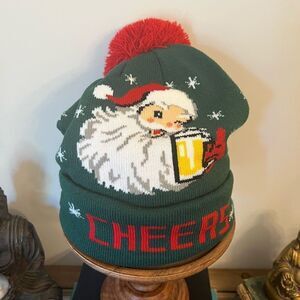 Dec 25th Santa Cheers Unisex Christmas Winter Hat.